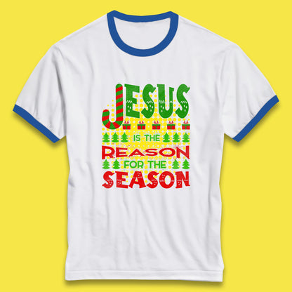 christmas jesus ringer t shirt