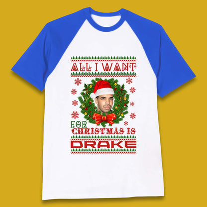 Drake Christmas Baseball T-Shirt