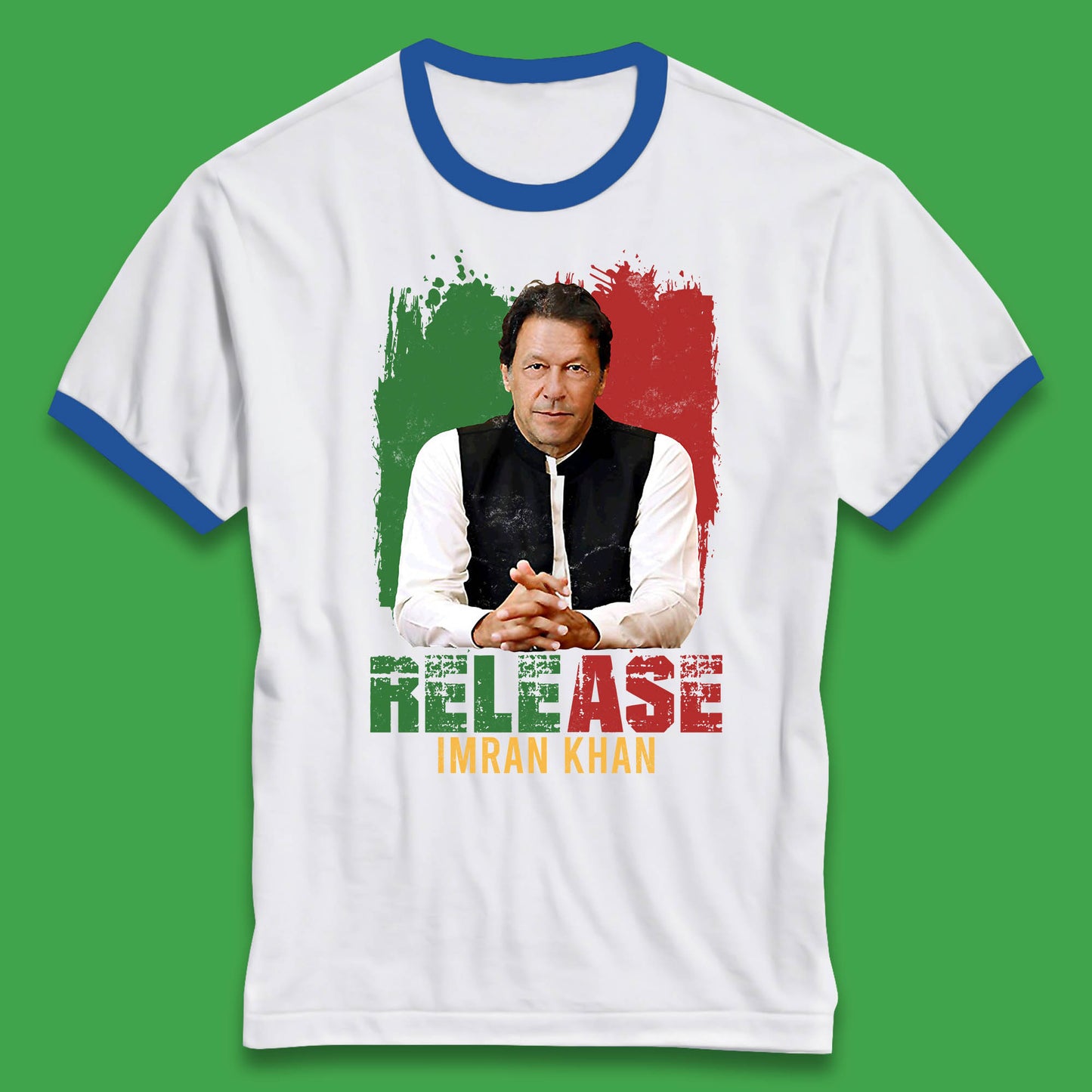 Release Imran Khan Prisoner No 804 Stand With Imran Khan Pakistan Ringer T Shirt