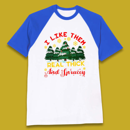christmas tree baseball t shirt