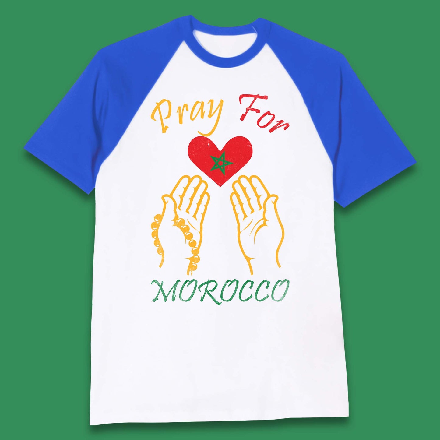 Pray For Morocco Stay Strong Morocco Earthquake Support Baseball T Shirt