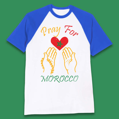 Pray For Morocco Stay Strong Morocco Earthquake Support Baseball T Shirt
