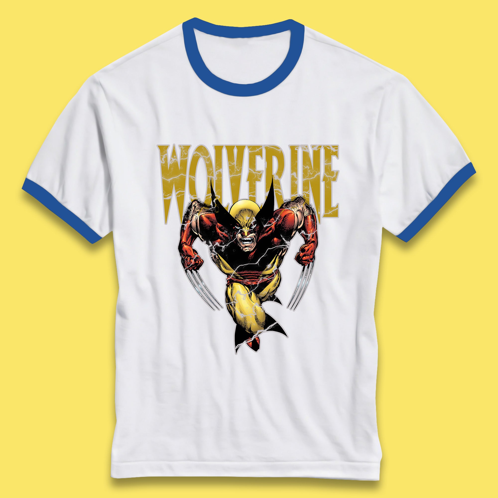 Wolverine Comic book character Marvel Comics Vintage Marvel Wolverine Ringer T Shirt