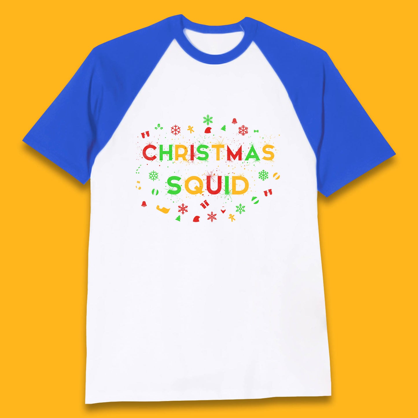 christmas squad matching baseball t shirt
