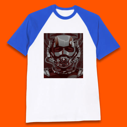 Marvel Comics Ant Man And The Wasp American Superhero Film Ant Man Face Helmet Avengers Movie Baseball T Shirt