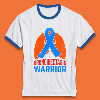 Bronchiectasis Warrior Support Unbreakable Awareness Survivor Ringer T Shirt
