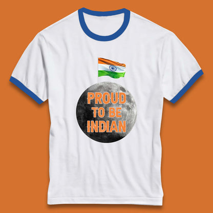 Proud To Be Indian Soft Landing To The Moon Chandrayaan-3 India On The Moon Ringer T Shirt