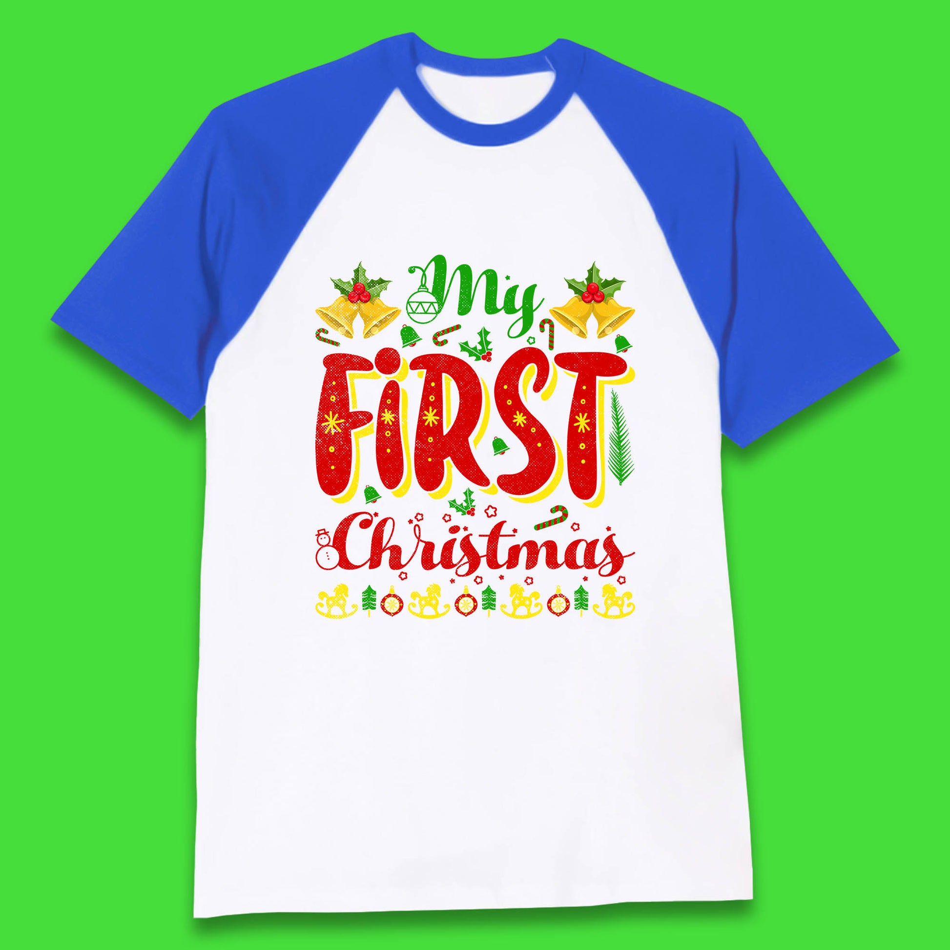 my first christmas baseball t shirt