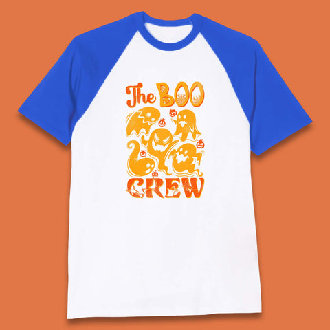 The Boo Crew Halloween Horror Scary Boo Ghost Squad Spooky Vibes Baseball T Shirt