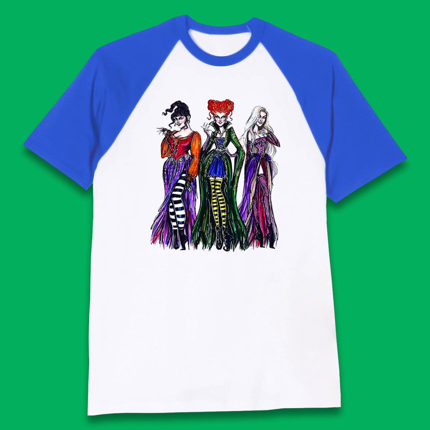 Halloween The Sanderson Sisters From Hocus Pocus Vintage Halloween Witches Baseball T Shirt