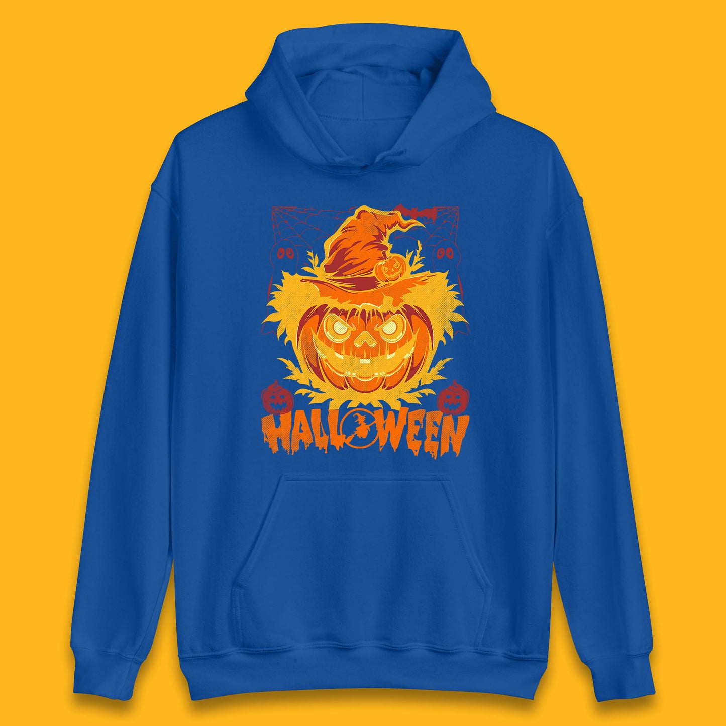 Halloween Scary Pumpkin Face Jack O Lantern Horror Halloween Night Unisex Hoodie