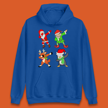 santa claus & friends dabbing hoodie