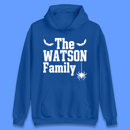 Personalised Halloween Family Your Name Horror Scary Spooky Matching Costume Unisex Hoodie