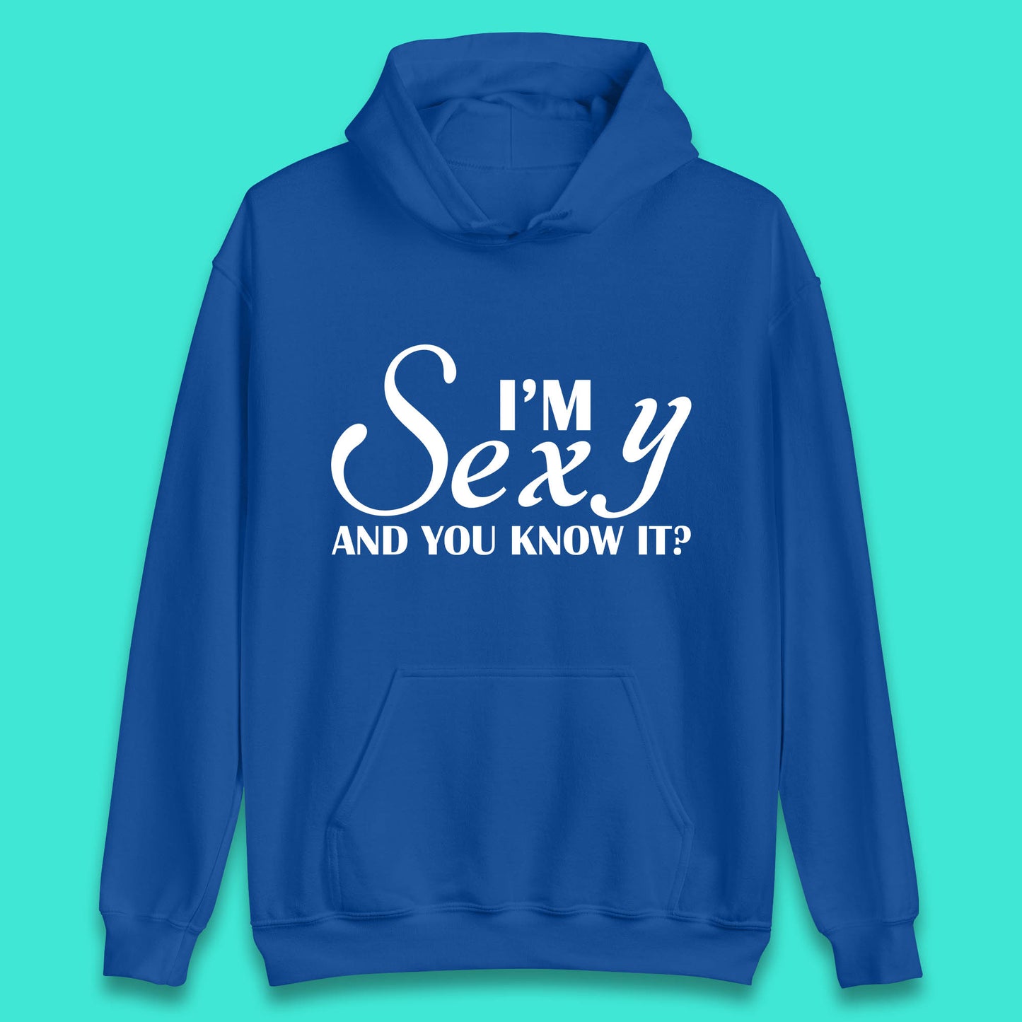 I'm Sexy And You Know It? Funny Sarcastic Humor Quote Unisex Hoodie