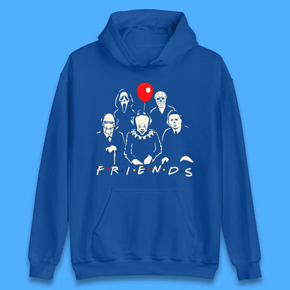 Halloween Friends Horror Movie Killers Characters Halloween Villians Unisex Hoodie