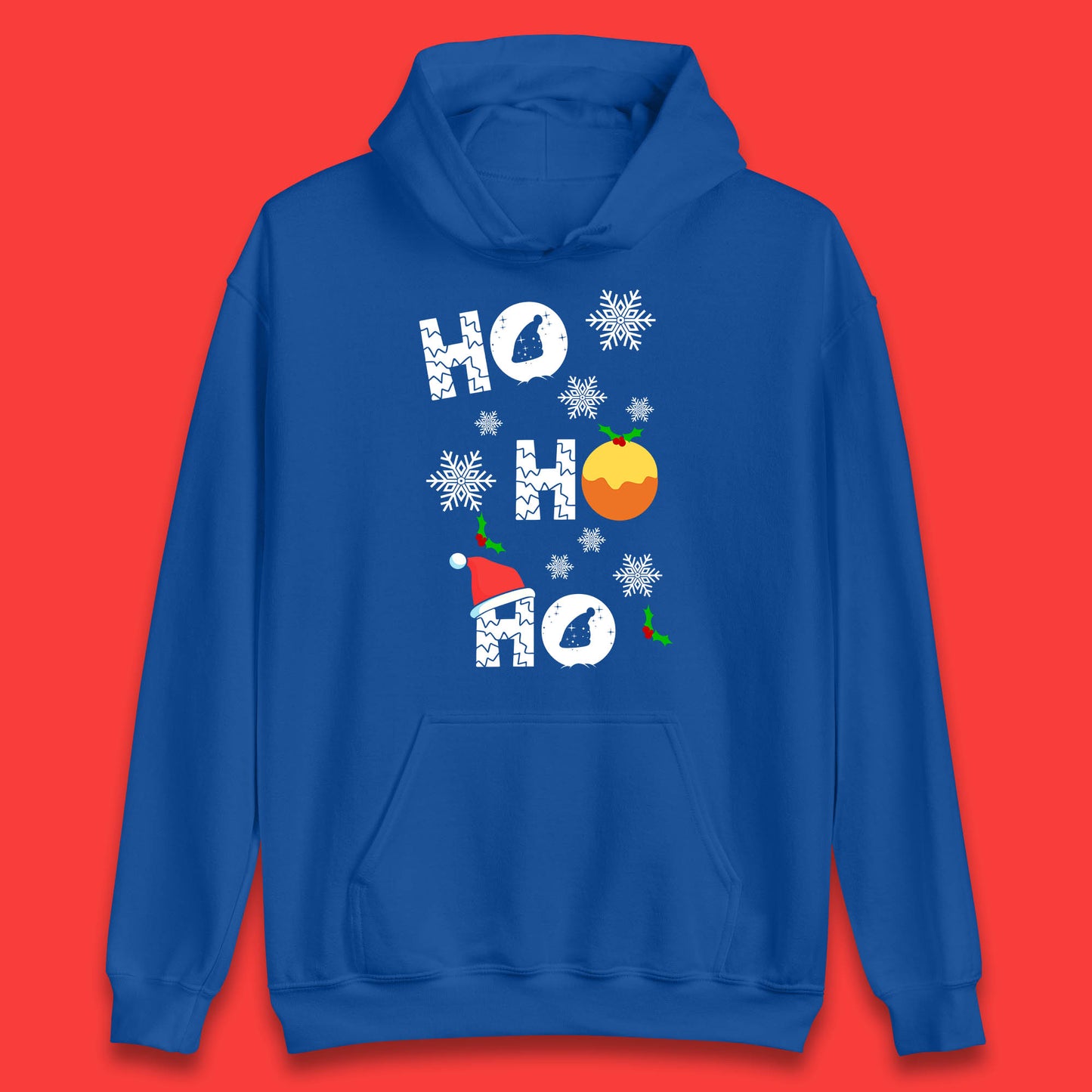 Ho Christmas Santa Hat Hoodie