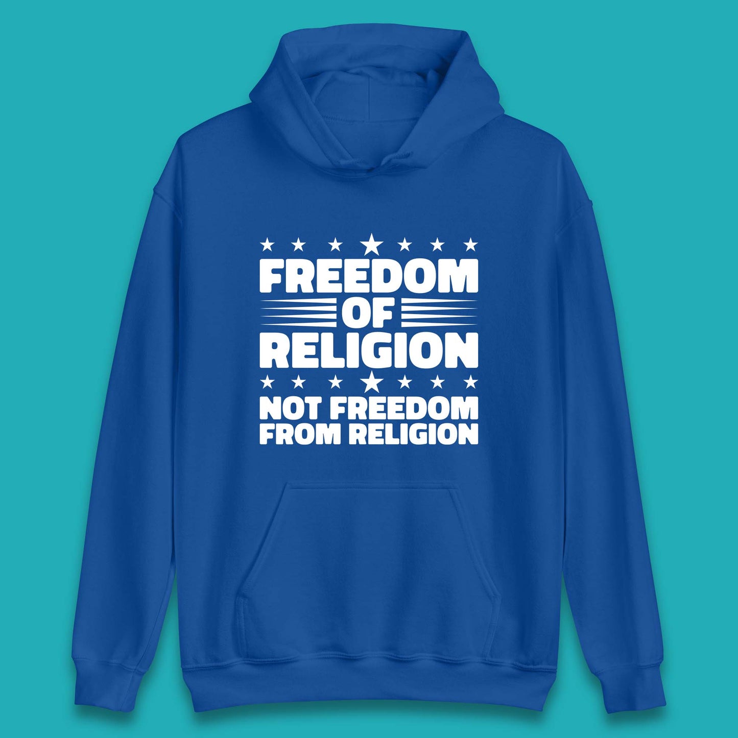 Freedom Of Religion Not Freedom From Religion Separation Of Church Of State Anti-Fascist Unisex Hoodie