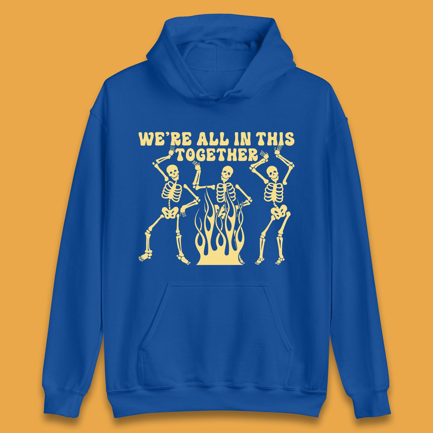 We're All In This Together Dancing Skeletons Halloween Day Spooky Season Unisex Hoodie