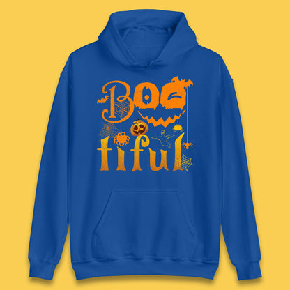Bootiful Halloween Ghost Funny Boo Ghost Scary Spooky Season Unisex Hoodie