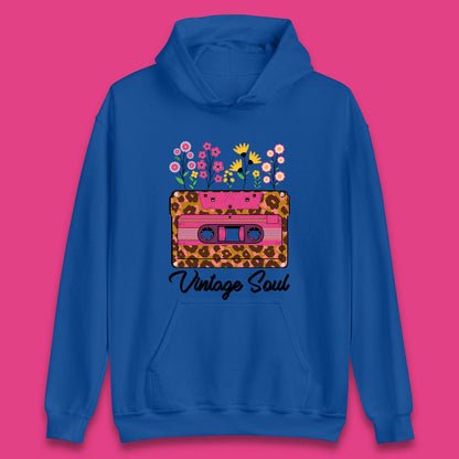 Vintage Soul Western Floral Cassette Tape Retro Wildflower Music Mixtape 80’s 90's Country Music Nostalgia Unisex Hoodie
