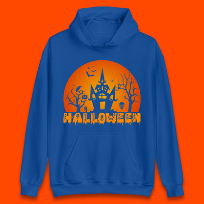 Halloween Horror Scary Hunted House Scary Spooky Night Festive Gift Unisex Hoodie
