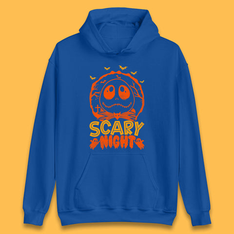 Halloween Scary Night Jack Skellington Nightmare Before Christmas Horror Scary Unisex Hoodie