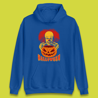 Pennywise Clown Hands Halloween Pumpkin IT Pennywise Clown Horror Movie Fictional Character Unisex Hoodie