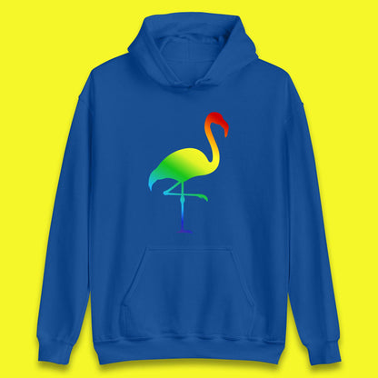 Rainbow Flamingo LGBTQ Gay Rights Pride Parade LGBT Flamingo Lovers Unisex Hoodie