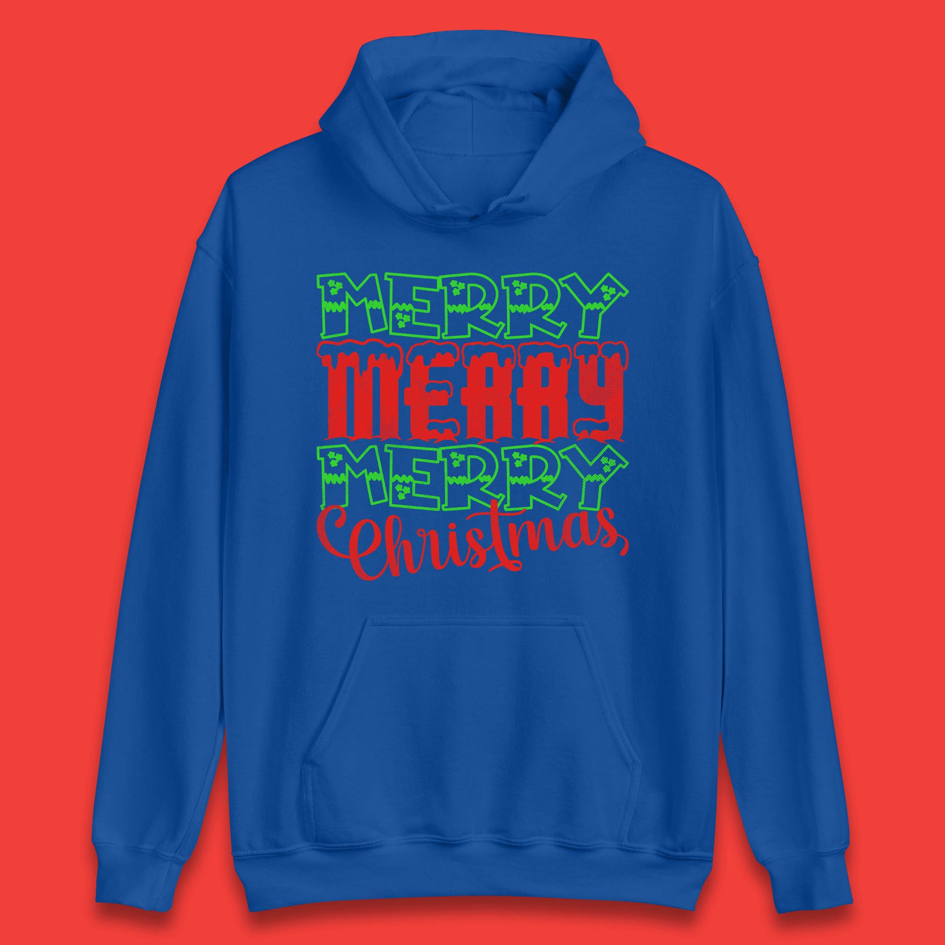 merry merry merry christmas hoodie