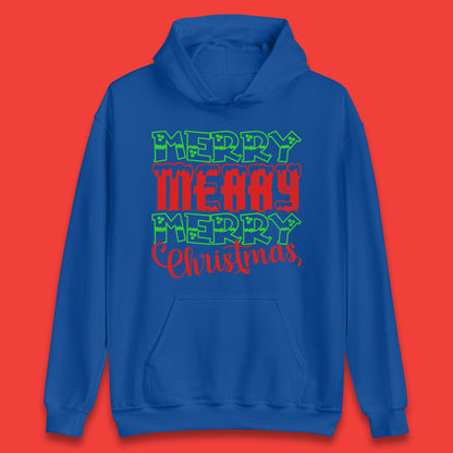 merry merry merry christmas hoodie