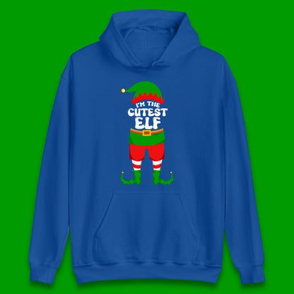 im the cutest elf christmas hoodie