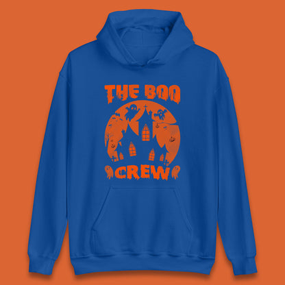 The Boo Crew Halloween Boo Squad Matching Costume Haunted House Horror Boo Ghost Unisex Hoodie