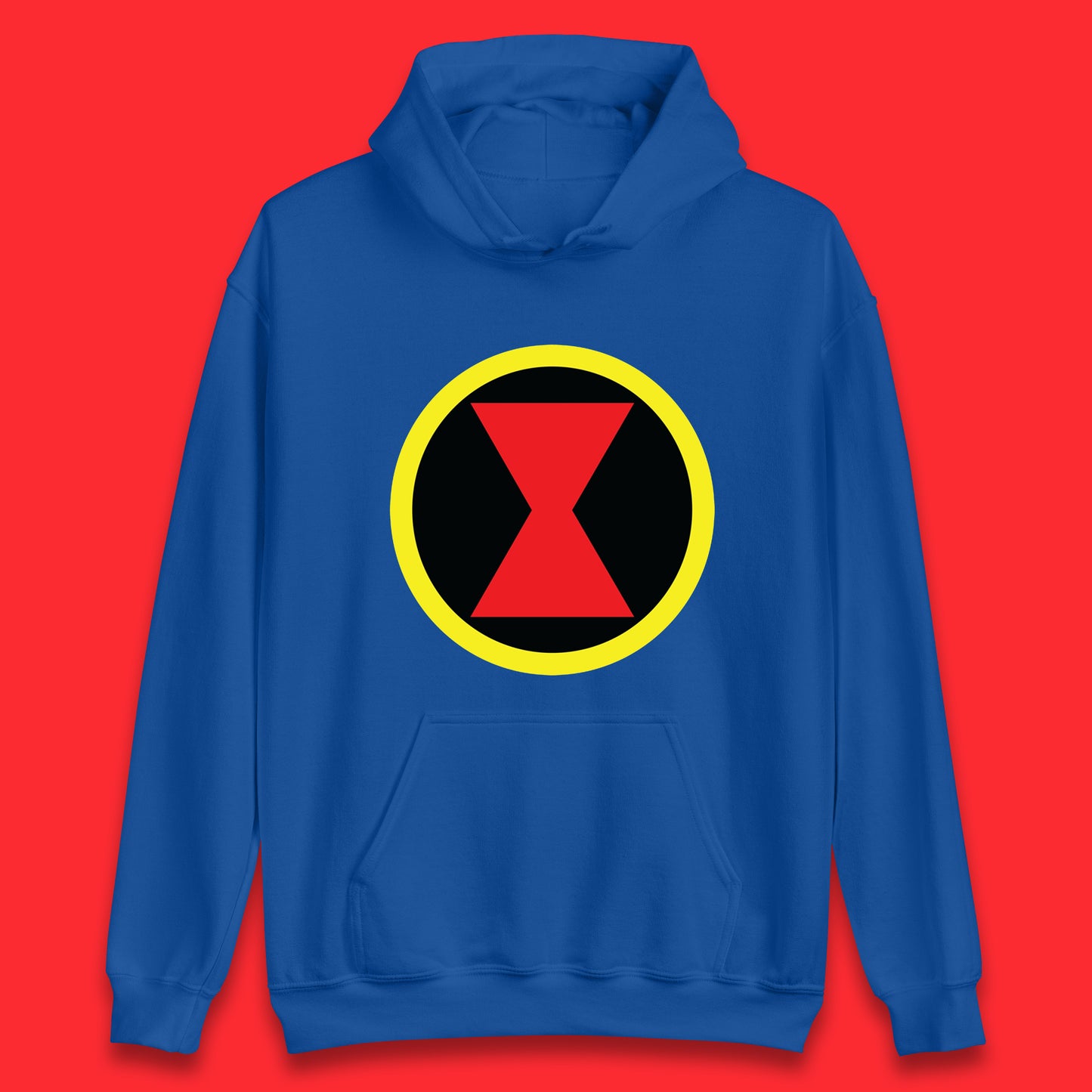 Black Widow Diy Black Symbol Logo Marvel Avengers Superhero Marvel Comics Gift for Marvel Fan Unisex Hoodie