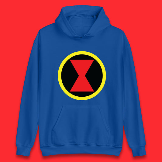 Black Widow Diy Black Symbol Logo Marvel Avengers Superhero Marvel Comics Gift for Marvel Fan Unisex Hoodie