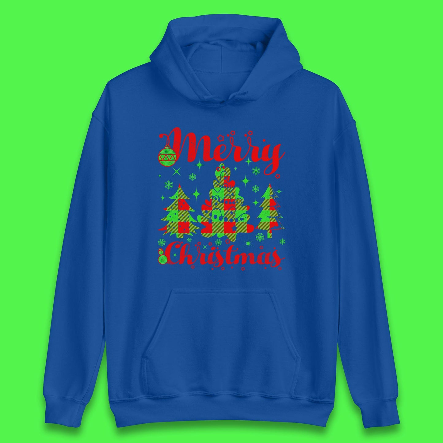 merry christmas trees hoodie