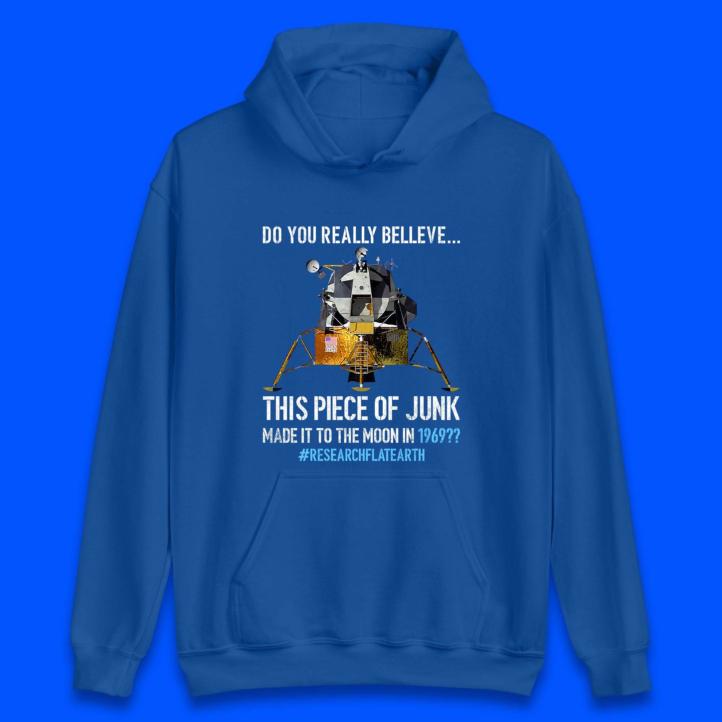 Research Flat Earth Unisex Hoodie
