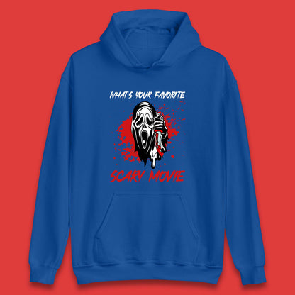 What's Your Favorite Scary Movie Halloween Scream Ghost Face Horror Movie Unisex Hoodie