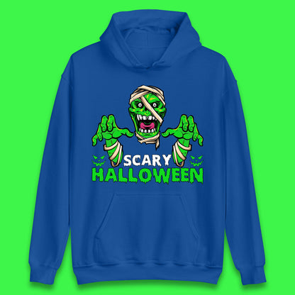 Scary Halloween Skull Zombie Mummy Horror Monster Zombie Hands Scary Vibes Unisex Hoodie