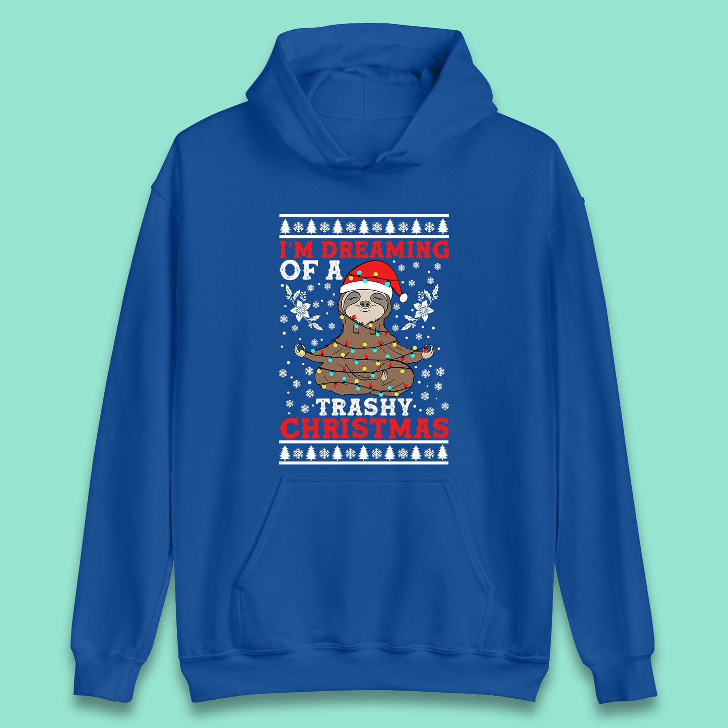 sloth christmas hoodie