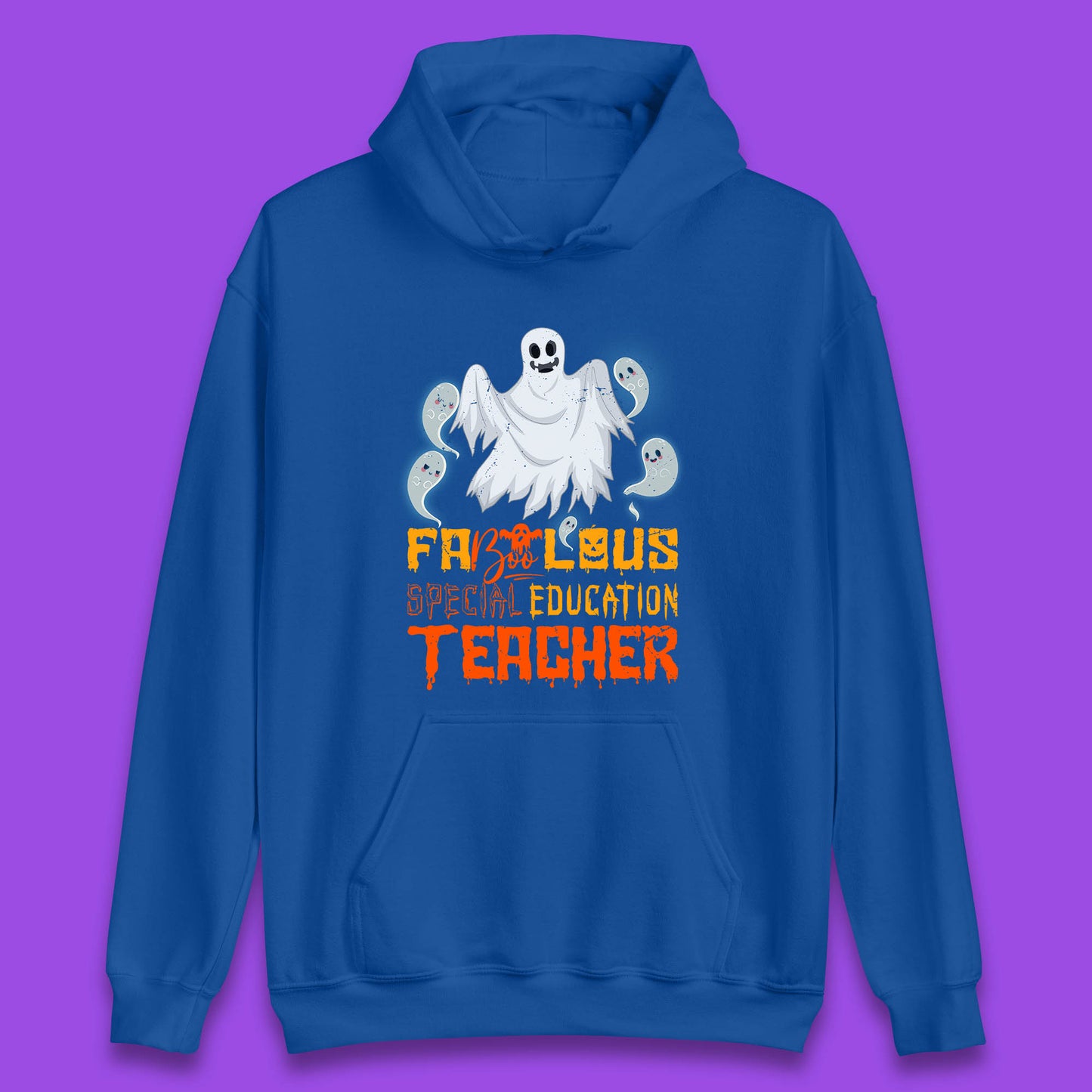 Fabolous Special Education Teacher Halloween Fabulous Spooky Ghost Teacher Unisex Hoodie