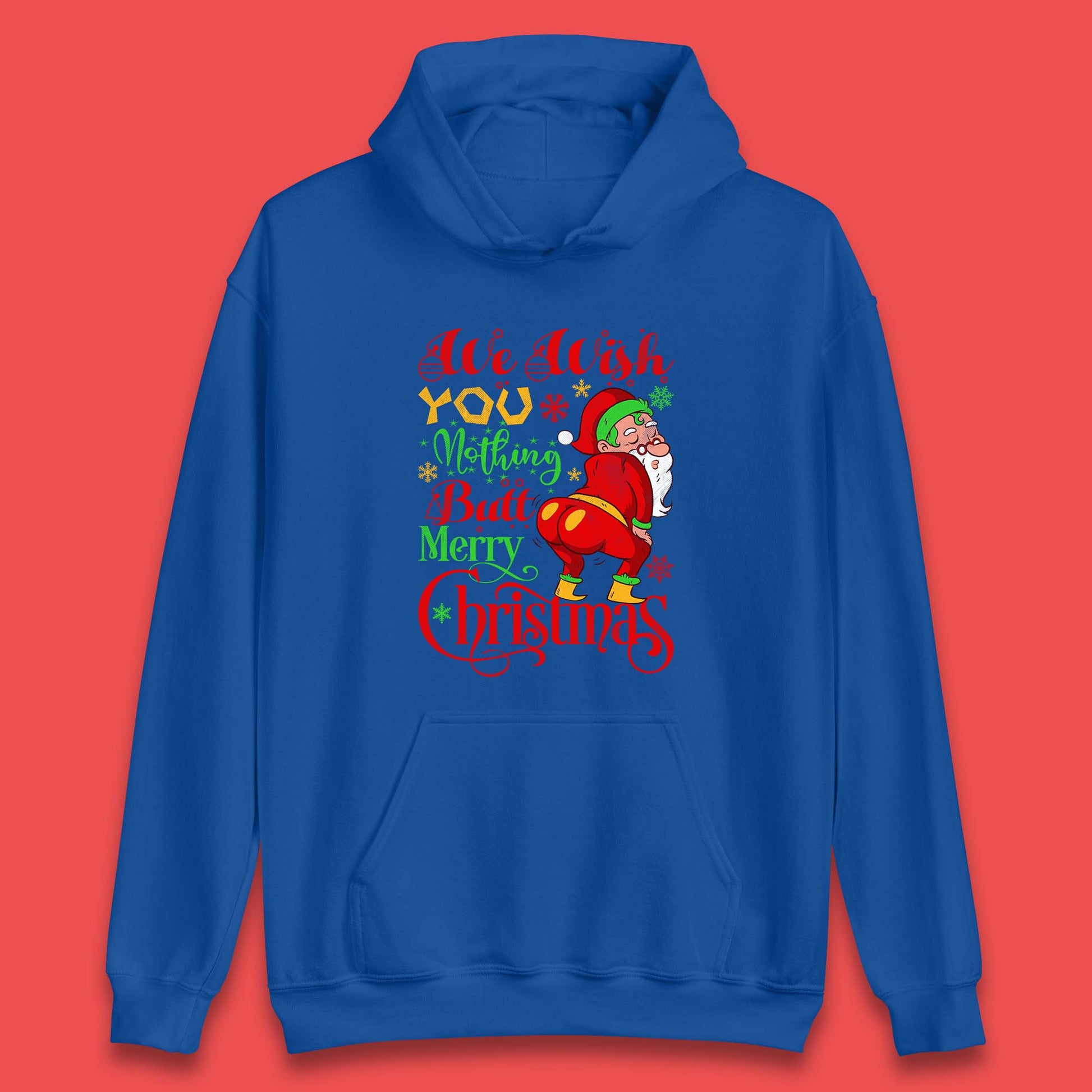 naughty santa christmas hoodie