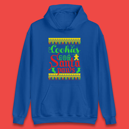 christmas cookies for santa paws hoodie