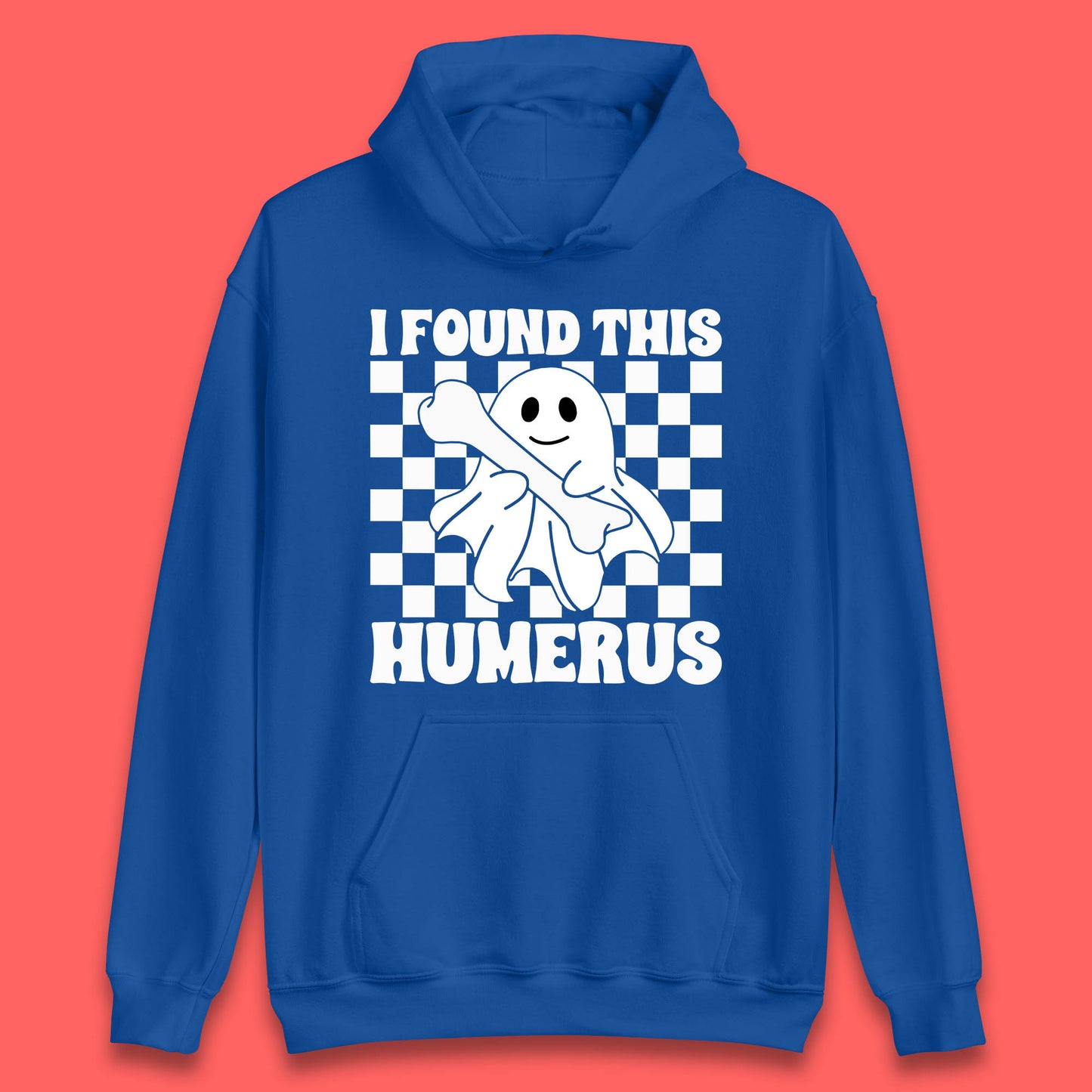 I Found This Humerus Halloween Bone Joke Funny Ghost Halloween Costume Unisex Hoodie