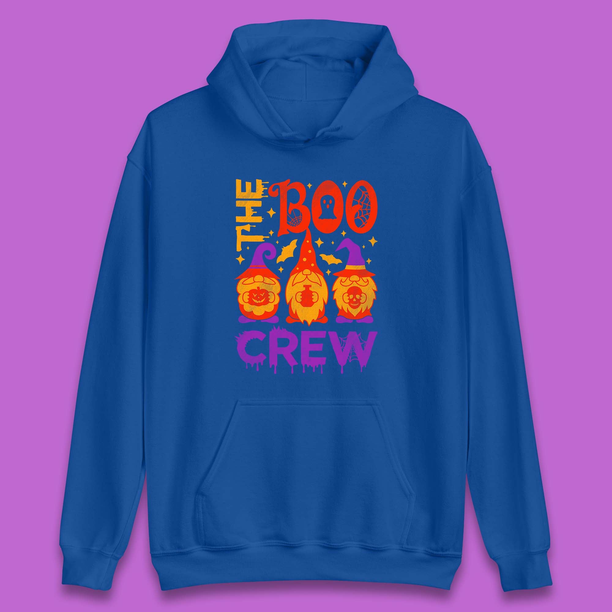 The Boo Crew Halloween Gnomes Squad Horror Scary Spooky Matching Costume Unisex Hoodie