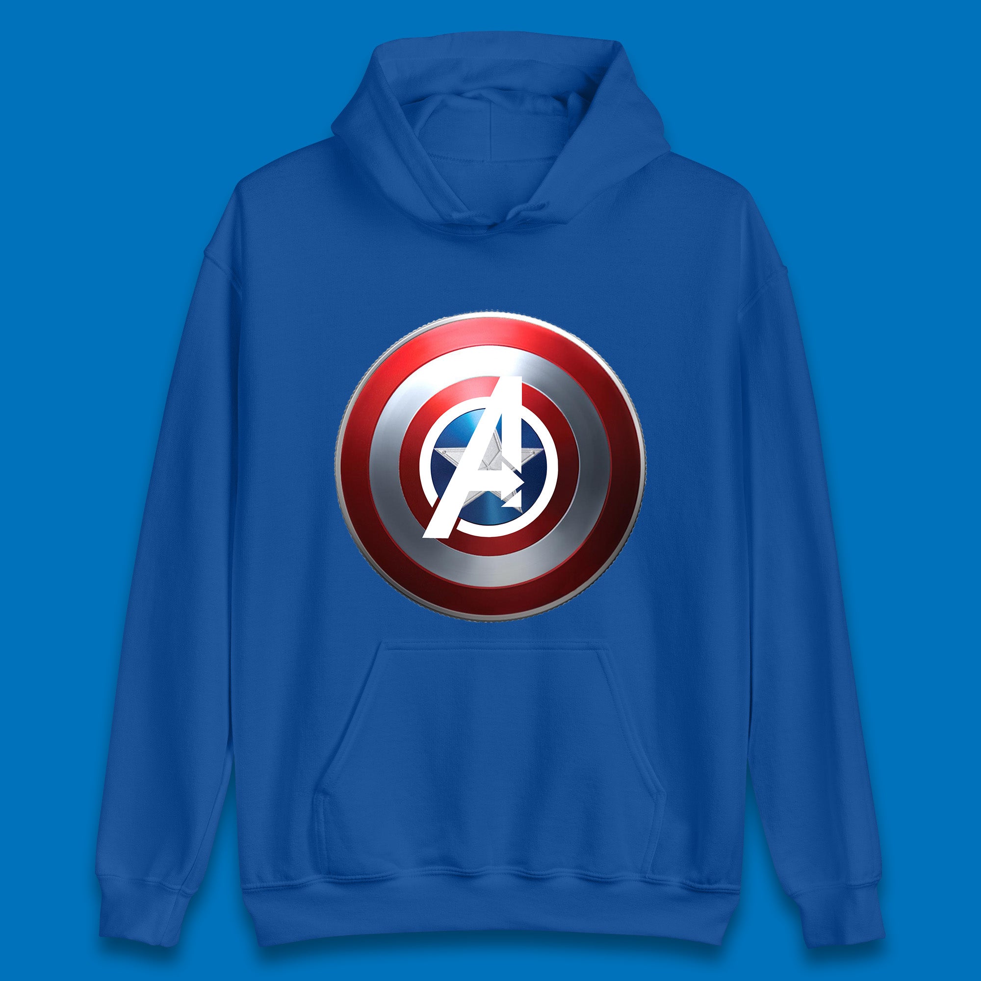 Captain America's Shield Marvel Avengers Captain America Cosplay The Captain Steven Rogers Unisex Hoodie