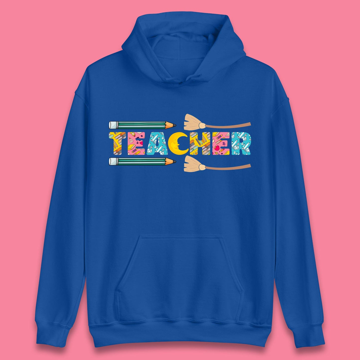 Halloween Teacher Spooky Teacher Ghost Halloween School Unisex Hoodie