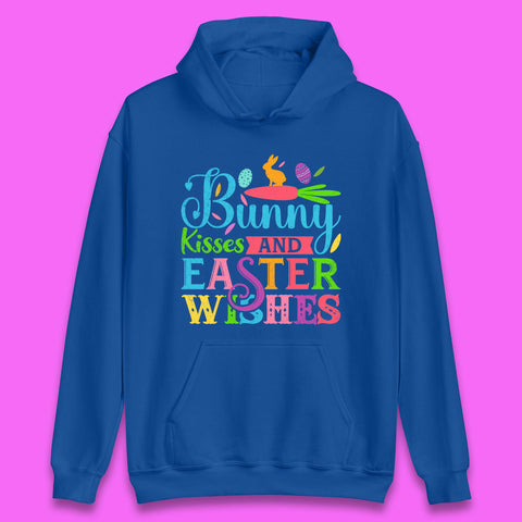 Bunny Kisses And Easter Wishes Unisex Hoodie