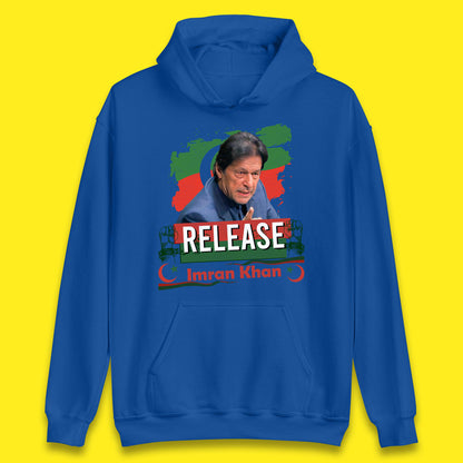 Release Imran Khan Prisoner No 804 Nation Stand With Imran Khan Pakistan Behind You Skipper Unisex Hoodie