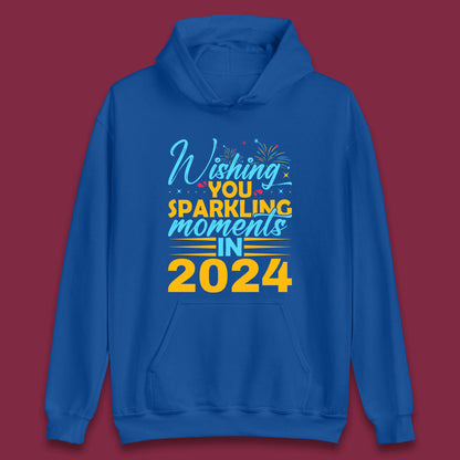 Wishing You Sparkling Moments in 2024 Unisex Hoodie