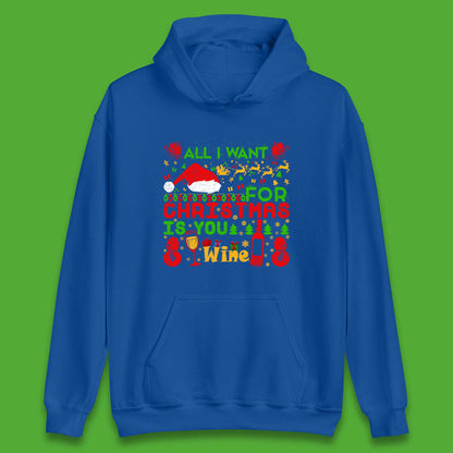 christmas wine hoodie